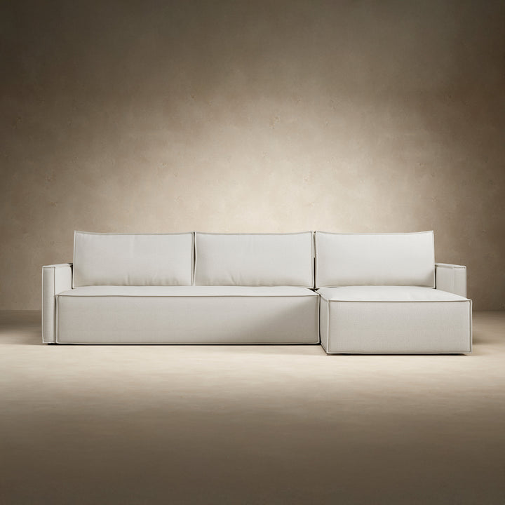 Play Storage Sofa Bed with Chaise - Slim Arms (Queen)