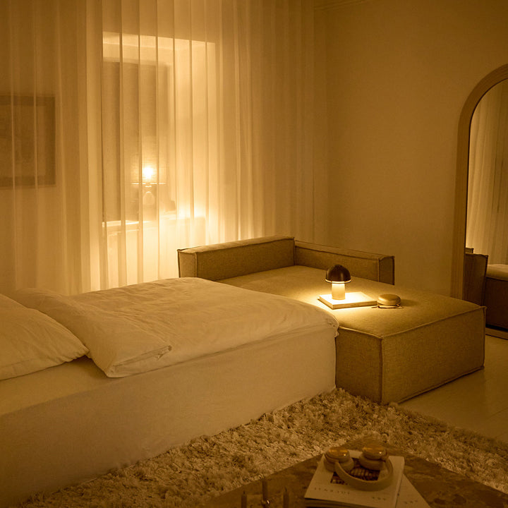 Play Storage Sofa Bed with Chaise - Standard Arms (Queen)