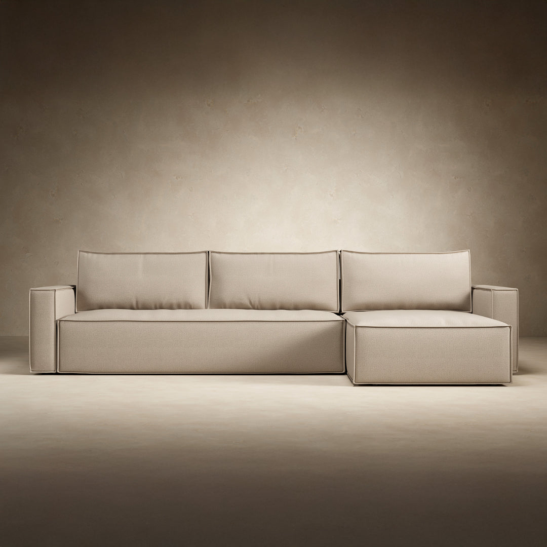 Play Storage Sofa Bed with Chaise - Standard Arms (Queen)