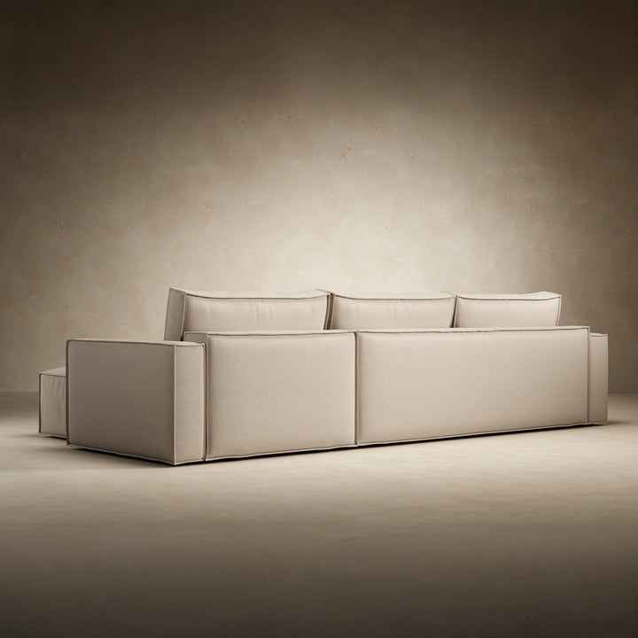 Play Storage Sofa Bed with Chaise - Standard Arms (Queen)