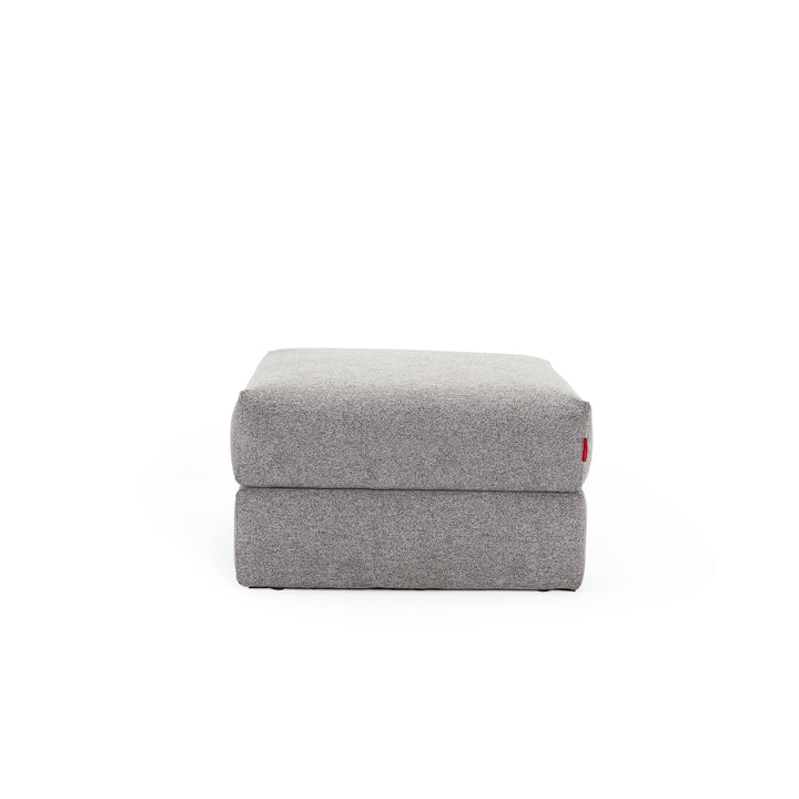 Ash grey storage ottoman